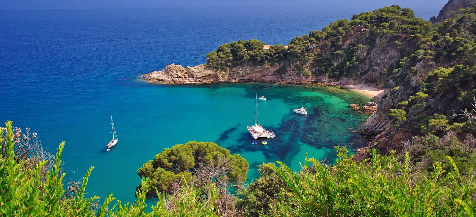 Mediterranean cove in Spain